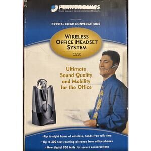 Plantronics CS50 63120-20 Earpiece Wireless Office Headset System